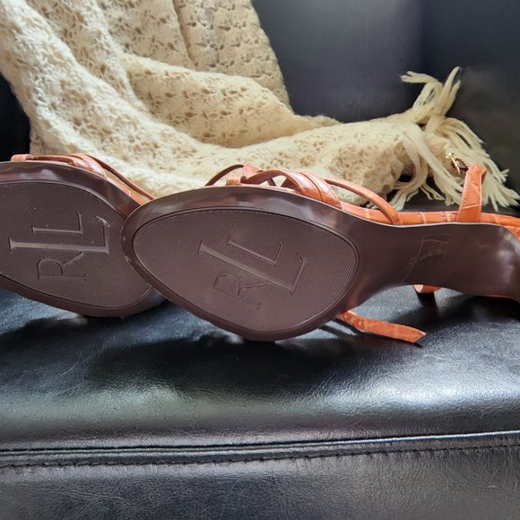 UPDATED - Ralph Lauren Strappy Heels-Sammy-6.5 - Picture 5 of 10